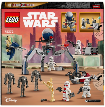 LEGO 75372 Clone Trooper & Battle Droid Battle Pa Konstruktors (75372)