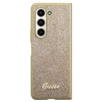 Guess GUHCZFD5HGGSHD Golden Hard Case Glitter F946 Maciņš priekš Samsung Galaxy Z Fold5 (GUHCZFD5HGGSHD)