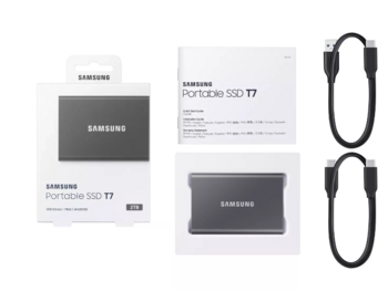 Samsung Portable SSD T7 Внешний SSD 2TB (MU-PC2T0T/WW)