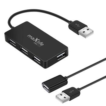 Maxlife Home Office USB 2.0 USB - 4x USB 0,15 m + kabelis 1,5 m Hubs (OEM0002311)