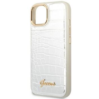 Guess GUHCP14MHGCRHS Croco Collection Защитный чехол для iPhone 14 Plus / 15 Plus 6.7