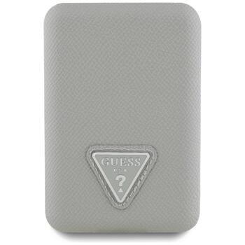 Power Bank Guess Grained Triangle Зарядная батарея 5000mAh 15W USB-C MagSafe Inductive / бежевый (GUPB5FPGTSPSE)