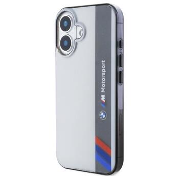BMW Motorsport IML Vertical Stripe Aizsargapvalks Priekš Apple iPhone 16 Plus (BMHCP16M23HTFEG)