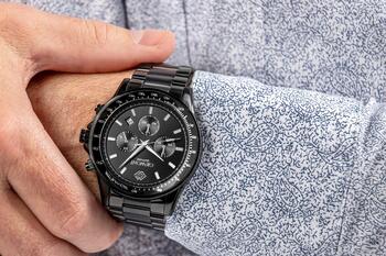 Giewont Vīriešu pulkstenis Chronograph Sapphire GW3520-B1 / melns (GW3520-B1)