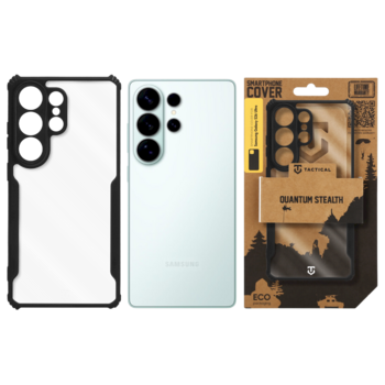 Tactical Quantum Stealth Cover Защитный чехол для Samsung Galaxy S26 Ultra / прозрачный/чёрный (TA-57983129121)