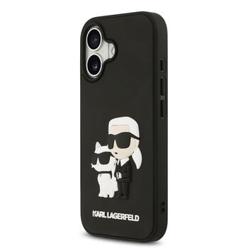 Karl Lagerfeld 3D Rubber Double Heads Case Чехол для Apple iPhone 17 (KLHCP17S3DRKCNK)