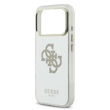 Guess PC/TPU Mirror 4G Glitter Logo MagSafe Case Aizsargapvalks priekš Apple iPhone 17 Pro Max (GUHMP17XHMR4GDG)