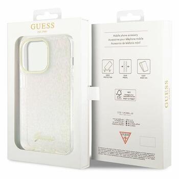 Guess IML Faceted Mirror Disco Iridescent Case Защитный Чехол для iPhone Apple 15 Pro (GUHCP15LHDECMP)