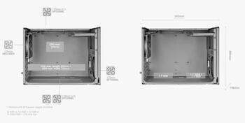 Mars Gaming MCXPSW mATX Ultra-Compact Gaming PC Case with MESH & Glass Panel (MCXPSW)
