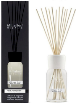 Millefiori Milano White Paper Flowers Difuzors 250 ml (8051938697314)