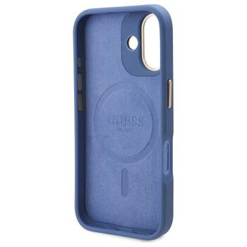 Guess GUHMP16MU4GPRB Hardcase 4G Logo Plate MagSafe Защитный чехол для iPhone 16 Plus 6.7