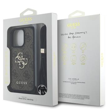 Guess GUHCP16LP4GMGCRW PU 4G Metal Logo Crossbody Strap Case Чехол для Apple iPhone 16 Pro (GUHCP16LP4GMGCRW)