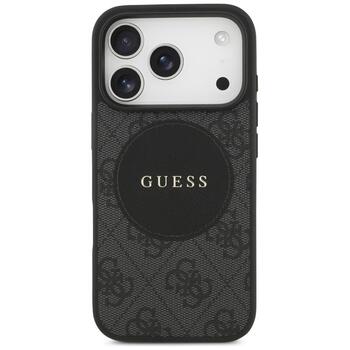Guess 4G Circle Classic Logo MagSafe Aizsargapvalks priekš iPhone 17 Pro / melns (GUHMP17LP4PGRSGK)