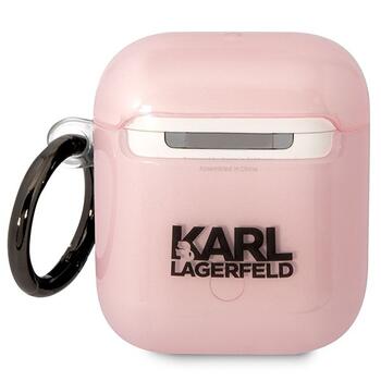 Karl Lagerfeld KLA2HNCHTCP AirPods 1/2 Ikonik Choupette Защитный чехол / розовый (KLA2HNCHTCP)