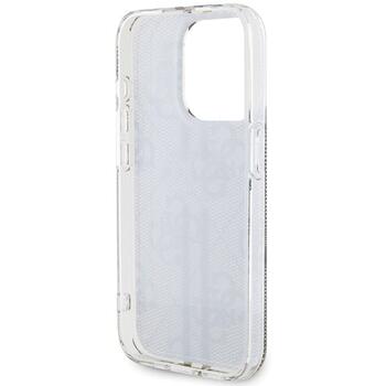 Guess GUHCP15LH4PSEGW Hardcase IML 4G Gold Stripe Aizsargapvalks priekš iPhone 15 Pro 6.1