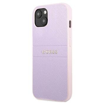 Guess GUHCP13SPSASBPU Saffiano Hot Stamp & Metal Logo Защитный чехол для iPhone 13 mini 5,4