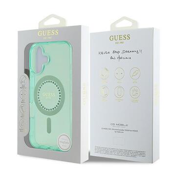 Guess GUHMP16MPFTDTEN Hardcase IML Rhinestones MagSafe Защитный чехол для iPhone 16 Plus 6.7