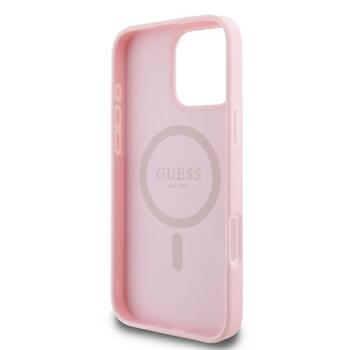 Guess GUHMP16LPGPYSP Peony Script Logo MagSafe Защитный чехол для iPhone 16 Pro 6.3