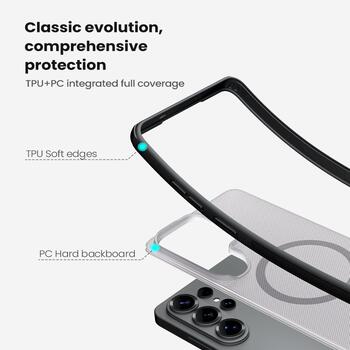 Nillkin Super Frosted PRO Magnetic Back Cover Защитный чехол для Samsung Galaxy S26 Ultra / прозрачный чёрный (57983129431)