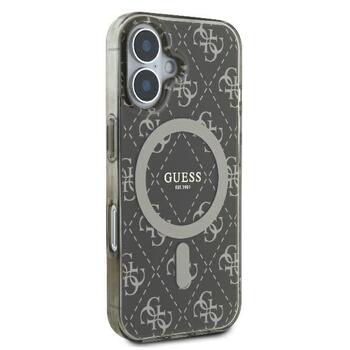 Guess IML 4G Background MagSafe Aizsargapvalks Priekš Apple iPhone 16 Plus (GUHMP16MH4DTEW)