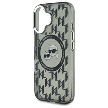 Karl Lagerfeld Hard IML Monogram Karl&Choupette Head MagSafe Case Чехол для Apple iPhone 16 (KLHMP16SHMCKMHK)