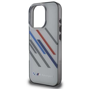 BMW Motorsport IML Random Stripes Aizsargapvalks Priekš Apple iPhone 16 Pro (BMHCP16L23HTRAG)