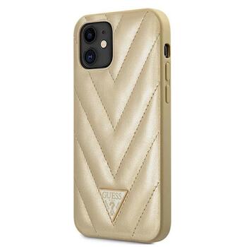 Guess GUHCP12SPUVQTMLBE V-Quilted Collection Aizsargapvalks priekš iPhone 12 mini 5,4