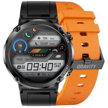 Gravity GT21-2 Смарт-часы с оранжевым силиконовым ремешком (GT21-2)