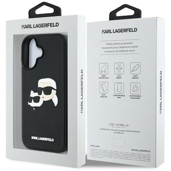 Karl Lagerfeld HC 3D Aizsargapvalks priekš Apple iPhone 16 (KLHCP16SRBCKCHLK)
