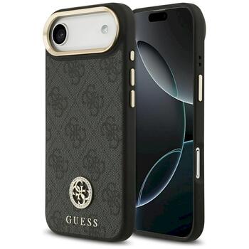 Guess 4G Strass Logo MagSafe Case Aizsargapvalks priekš iPhone Air / melns (GUHMP17MP4GRMDEK)