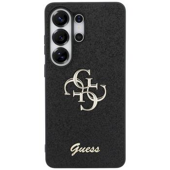 Case Guess Fixed Glitter Big 4G Metal Logo Защитный чехол для Samsung Galaxy S26 Ultra / чёрный (GUHCS26LHG4SGK)