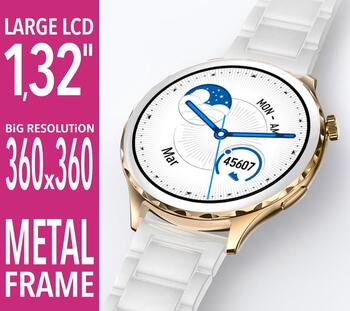 Rubicon RNCF02-2 Smartwatch Умные часы / золотистый с розовым ремешком (SMARUB200)