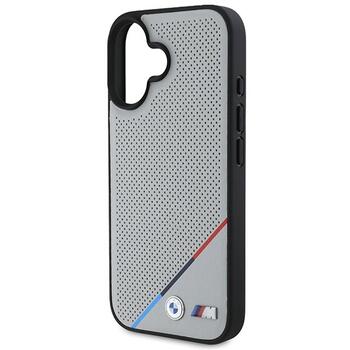 BMW M Perforated Tricolor Line MagSafe Защитный Чехол для Apple iPhone 16 (BMHMP16S23PUPDG)
