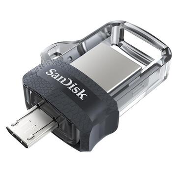 SanDisk Ultra Dual Drive Go Флешка с двумя разъемами USB-C и USB-A / 256 ГБ (SDDD3-256G-G46)
