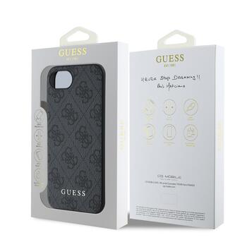 Guess 4G Charm Case Защитный чехол для iPhone 16e Tone on Tone / серый (GUHCPSE4GF4GCK)