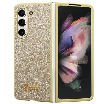 Guess GUHCZFD5HGGSHD Golden Hard Case Glitter F946 Maciņš priekš Samsung Galaxy Z Fold5 (GUHCZFD5HGGSHD)