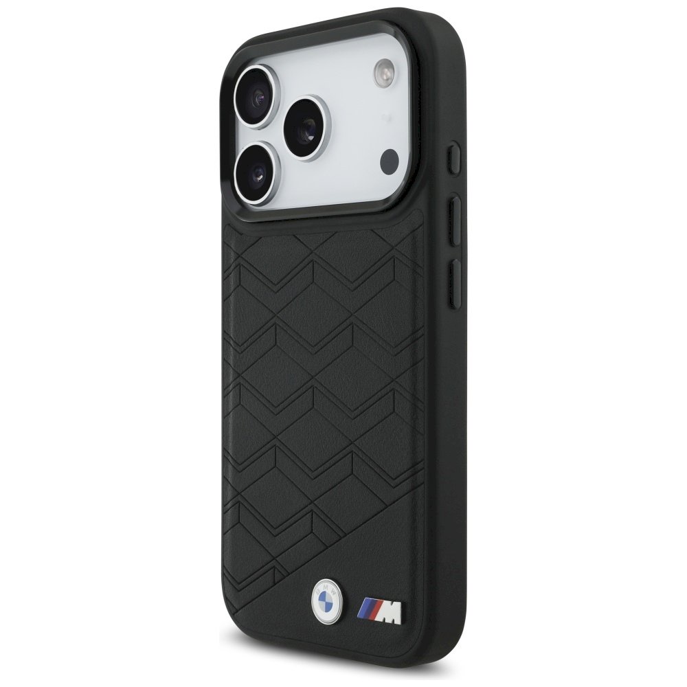 BMW M Shape Case Logo MagSafe Aizsargapvalks priekš iPhone 17 Pro / melns (BMHMP17L25PCSSPK)