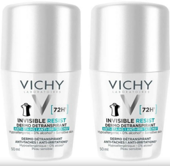 Vichy Invisible Resist Антиперспирант 72H / 2 x 50 ml (3337875895620)