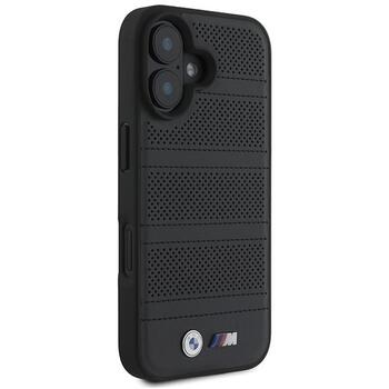 BMW M Perforated And Stitched Line MagSafe Aizsargapvalks priekš Apple iPhone 16 (BMHMP16S23PUSPK)
