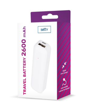 Setty Power Bank 2600 mAh (GSM103262)