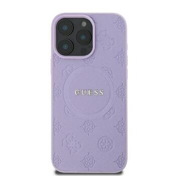 Guess GUHMP16XPSAPSMEU Hardcase Saffiano Peony Classic Logo Aizsargapvalks priekš iPhone 16 Pro Max 6.9