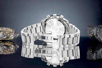Giewont Chronograph Sapphire Vīriešu pulkstenis GW8720-B3 / sudraba-zils (GW8720-B3)