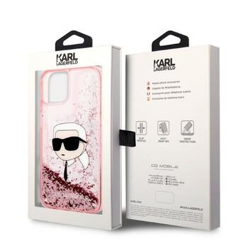 Karl Lagerfeld KLHCP14MLNKHCP Glitter Karl Head Aizsargapvalks priekš iPhone 14 Plus / 15 Plus 6,7