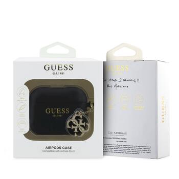 Guess 4G Charm Silicone Case Чехол для наушников Apple AirPods Pro 3 (GUAP3LECG4K)