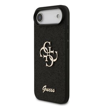 Guess PU Fixed Glitter 4G Metal Logo Case Чехол для Apple iPhone 17 Air (GUHCP17MHG4SGK)