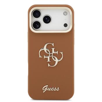 Guess PU Grained 4G Logo Stand Camera Frame Case Чехол для Apple iPhone 17 Pro Max (GUHCP17XPCS4GSW)