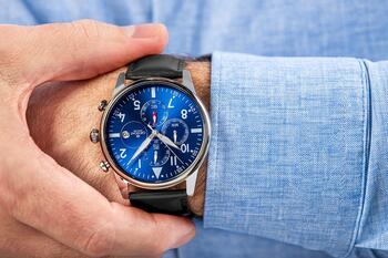 Giewont Vīriešu pulkstenis Chronograph Sapphire GW5630-A3 / melns/zils (GW5630-A3)