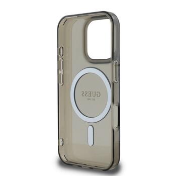 Guess IML Glitter Ring MagSafe Case Чехол для Apple iPhone 16 Pro Max (GUHMP16XHFGEREK)