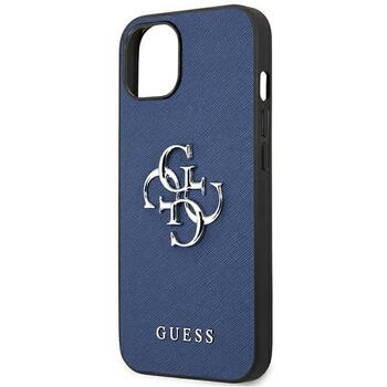 Guess GUHCP13SSA4GSBL Hardcase Saffiano 4G Metal Logo Защитный чехол для iPhone 13 mini 5,4