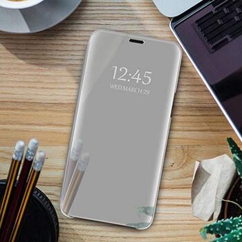 Mocco Clear View Cover Case Чехол Книжка для телефона Samsung Galaxy S23 Серебряный (MO-CL-SA-S23-SI)